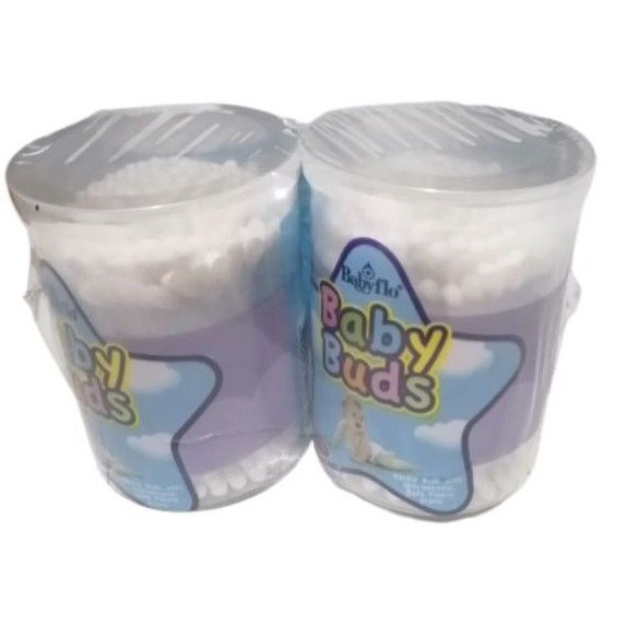 Babyflo Baby Buds 300 Tips 2s (600 Tips) Gentle Buds With Unbreakable