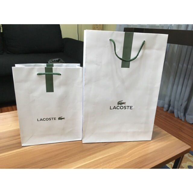 lacoste paper bag