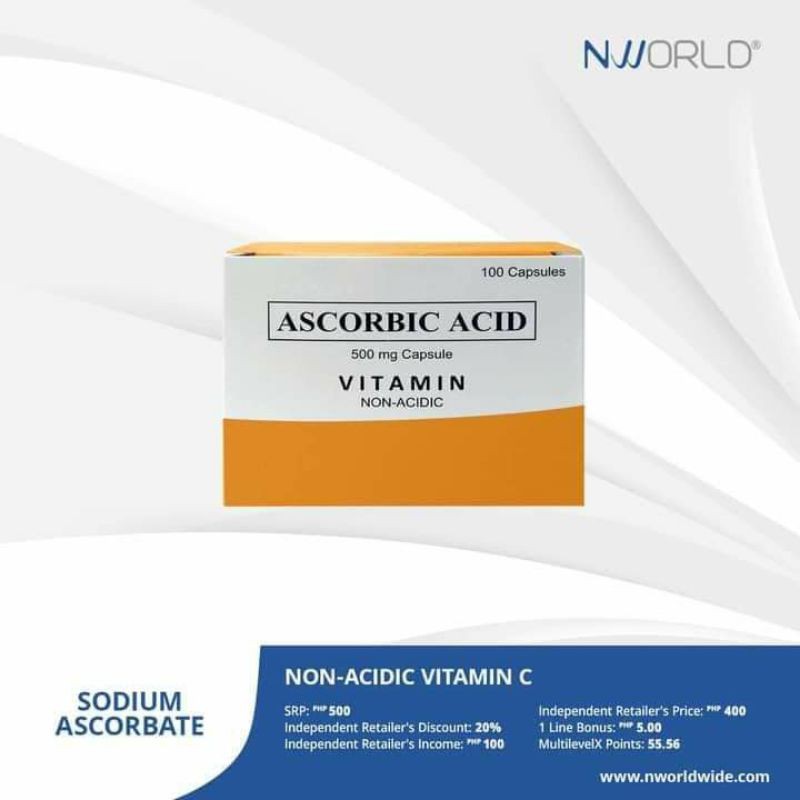 Nonacidic Ascorbic Acid (100 capsules) Shopee Philippines