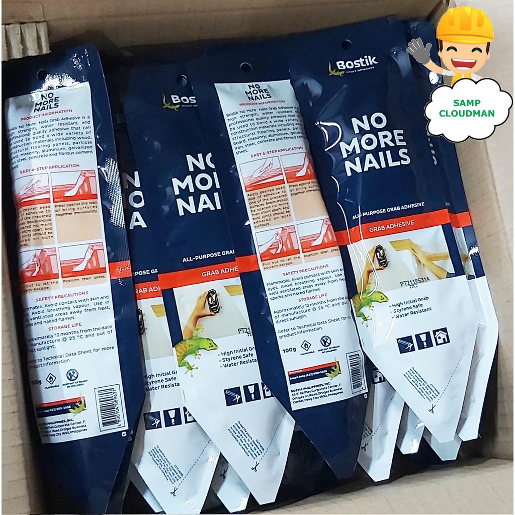 Original Bostik No More Nails 100g Or 3g Adhesives Liquid Nail Shopee Philippines