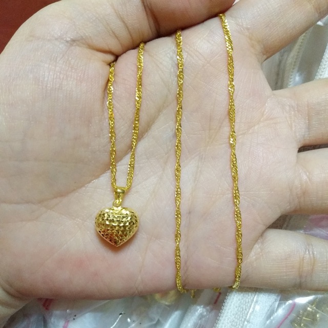 Necklace Saudi Gold 18k 2grams 100 Pure Gold Shopee Philippines