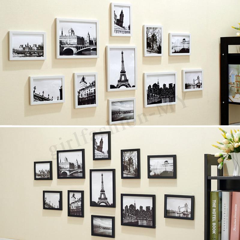 11Pcs Photo Frames Wall Multi Picture Set Family Display | Shopee ...