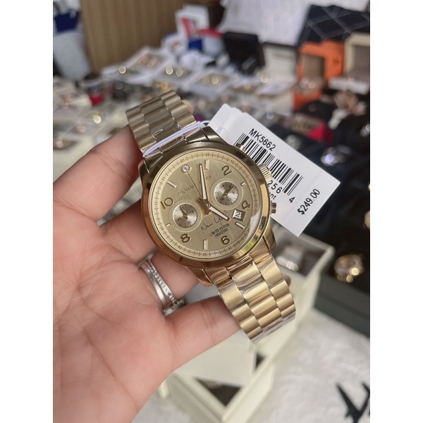 Michael Kors MK5662 Women's Runway Limited Edition New York Gold Tone  Stainless Steel Chronograph | Shopee Philippines