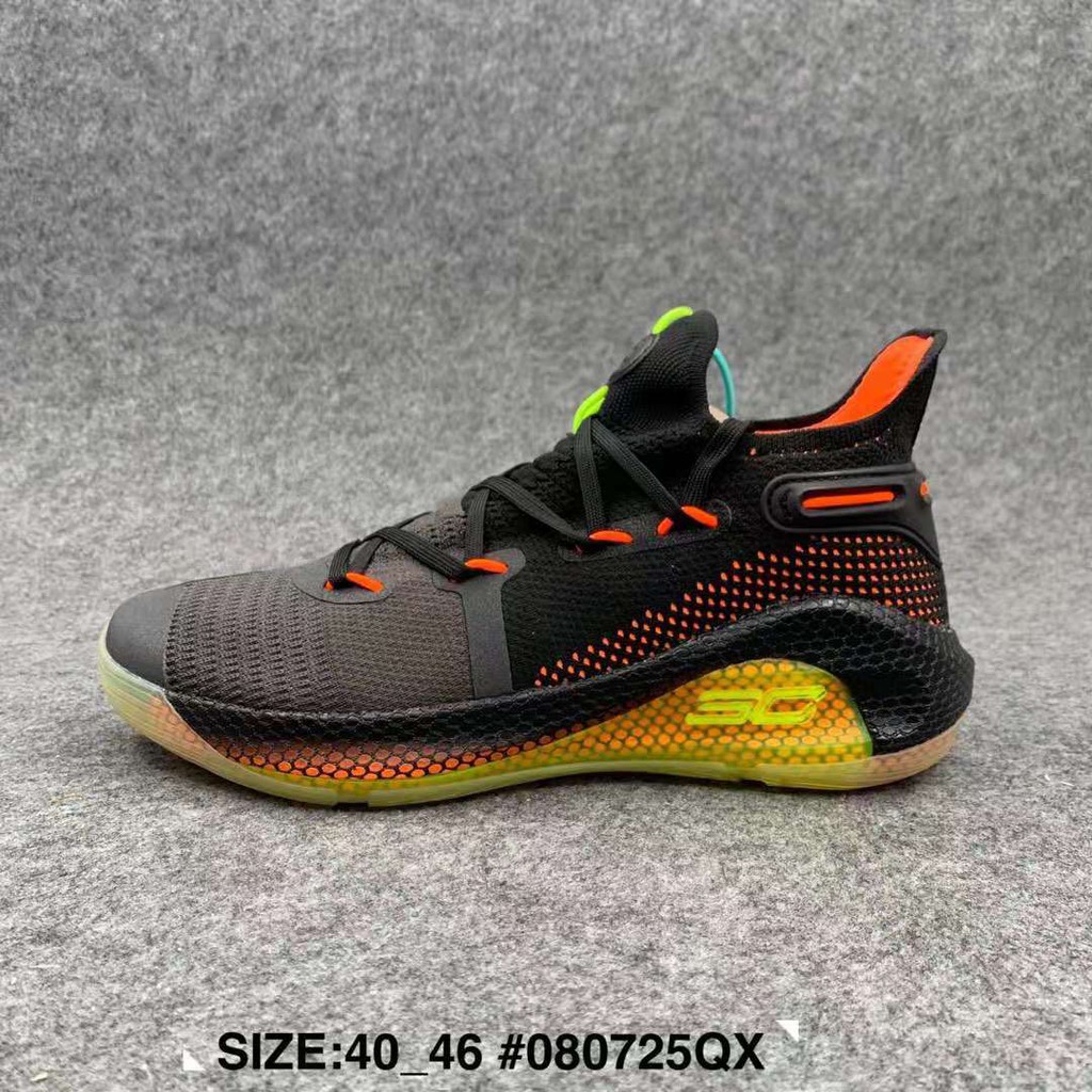 under armour orange and black shoes