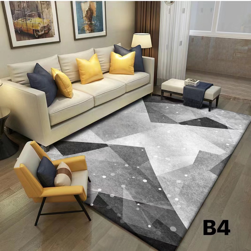 abbc.ph:150x180cm 3D Geometric Carpet Comfortable Lounge Area Rectangular Carpets home living