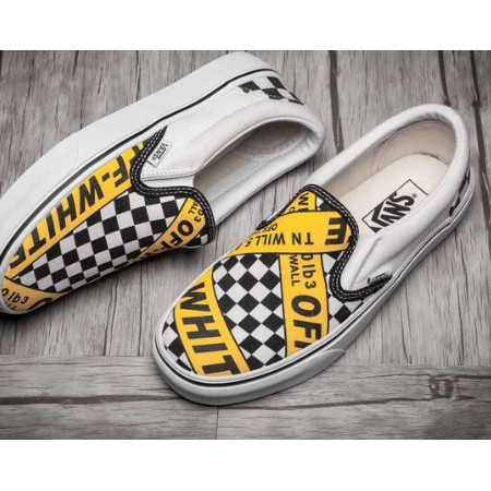 checkered off white vans
