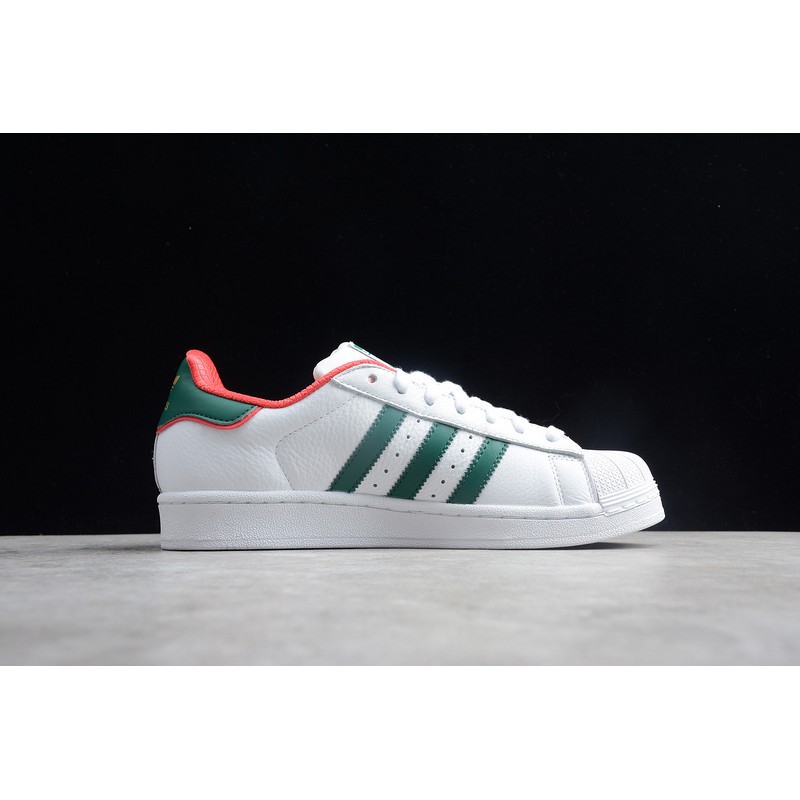 adidas superstar green and red