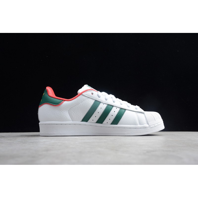 superstar white green red