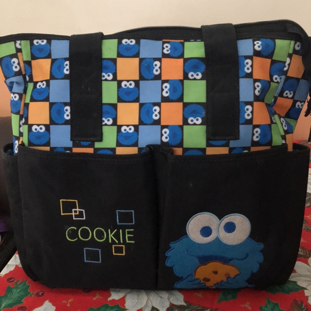 cookie monster diaper bag