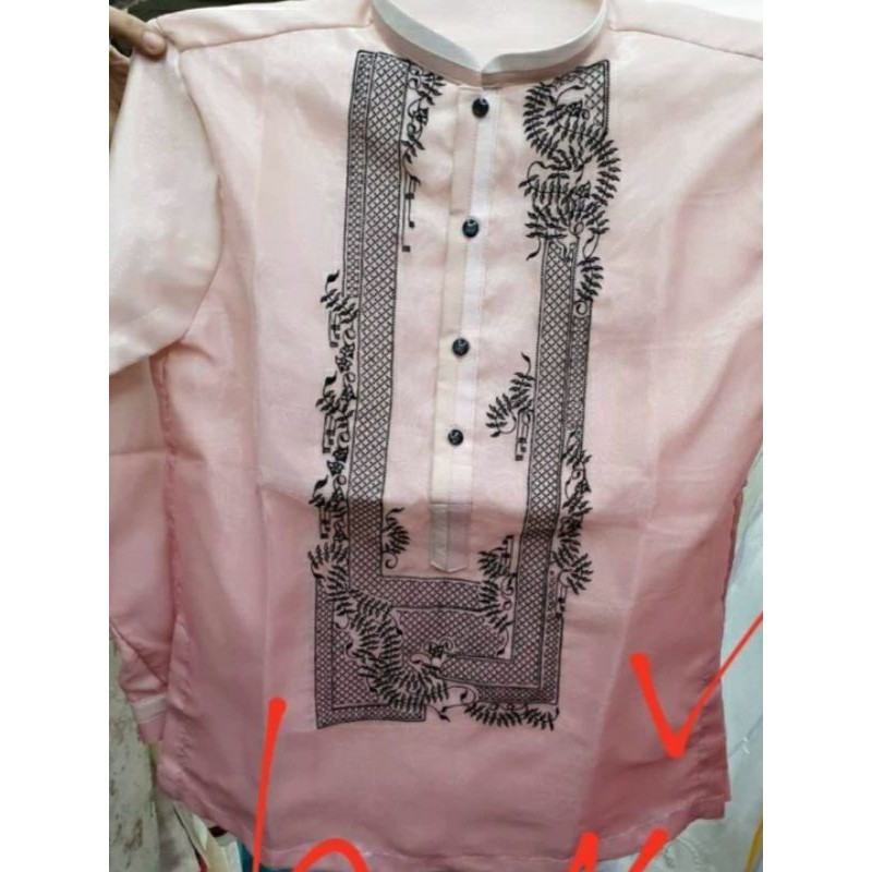 monocromatic Barong blush pink | Shopee Philippines