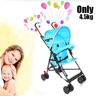 Foldable Baby Stroller Portable Umbrella Push Car Light Toddler Walker Travel Buggy Pram【Black】