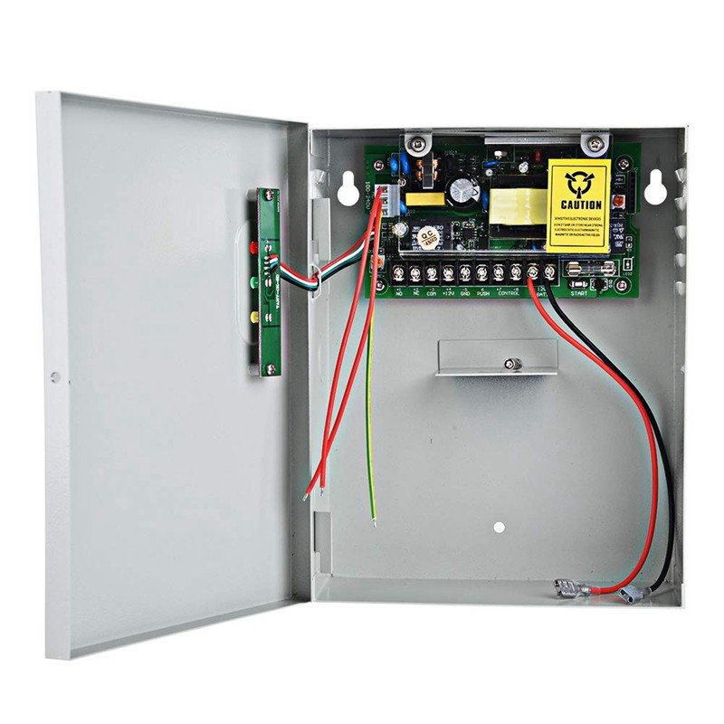 Door Access Control Power Supply with 2 Remote Control AC 100~220V to DC 12V 5A