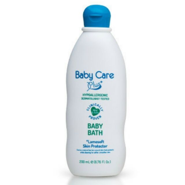 cap Natuur textuur Baby Care Plus + White Baby Bath 300ml | Shopee Philippines