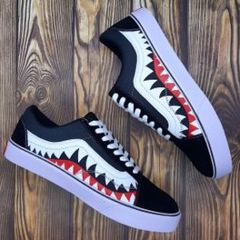 sepatu vans bape shark