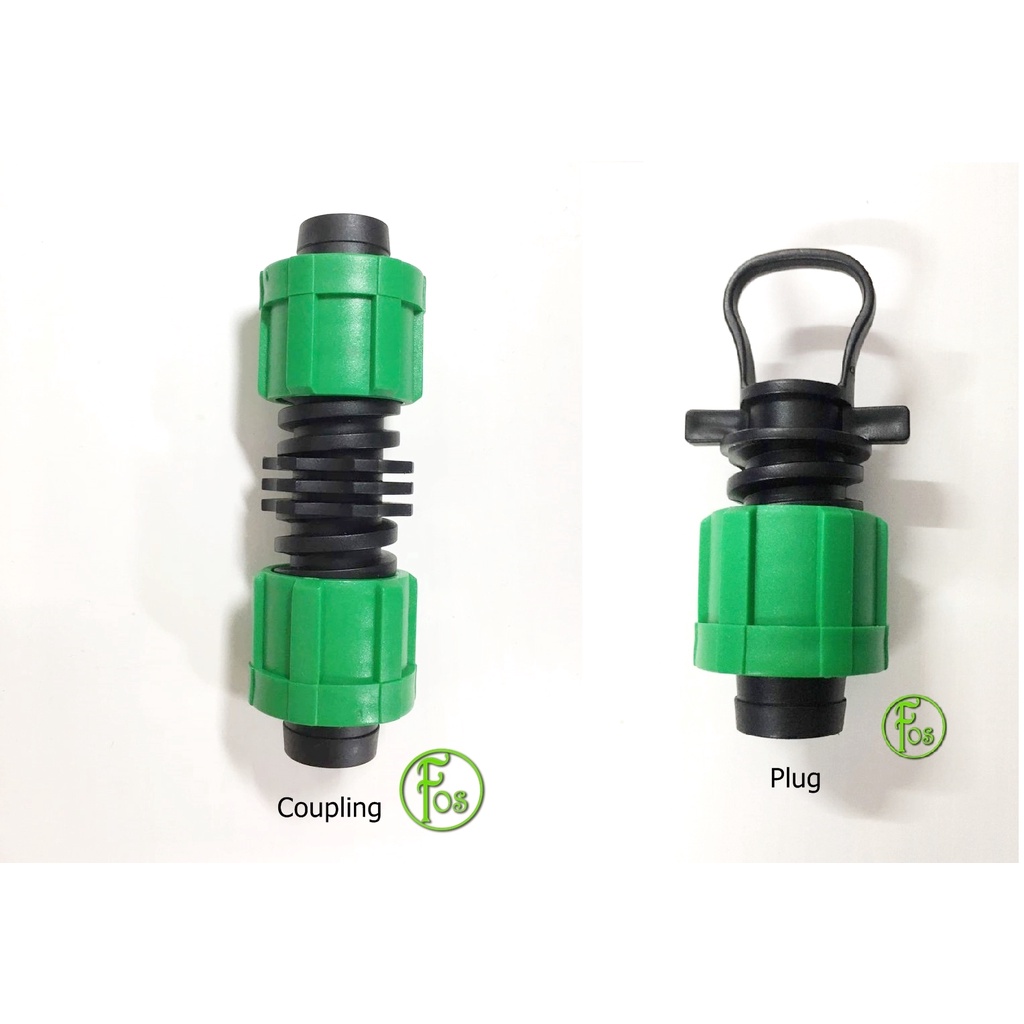 Drip Tape Fitting 16mm Drip Irrigation Connectors, Lock Nut Joints
