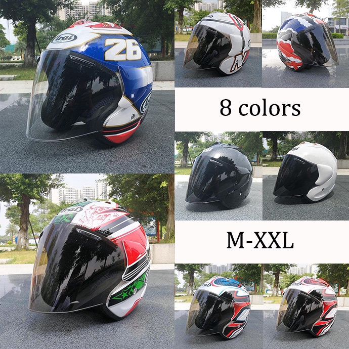 Download ARAI Men Women Motorcycle Helmet Half Face Helmet ...