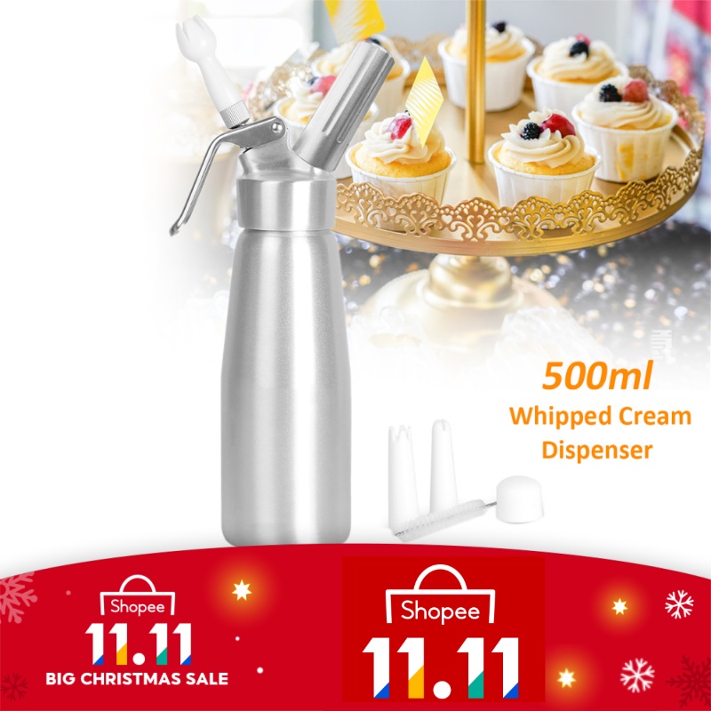 500ml Whipped Cream Dispenser Professional Stainless Steel Leak