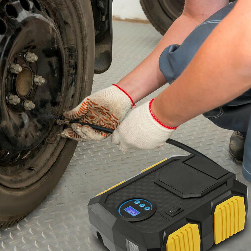 portable air compressor for auto tires