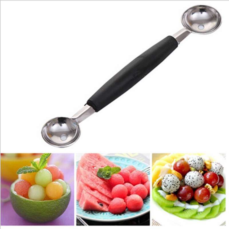 Ulifeshop Double Head Ice Cream Fruit Scoop Spoon Stainless Steel ...