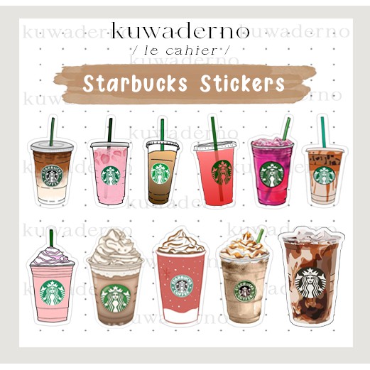 print with me starbucks stickers sheet shopee philippines