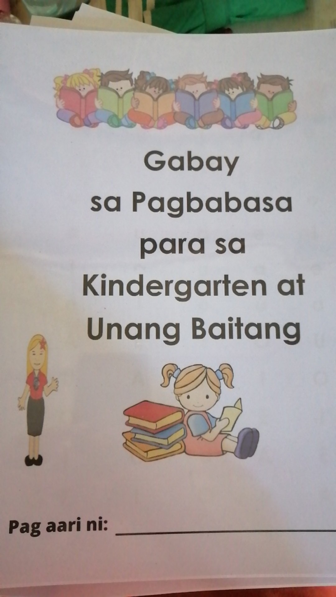 Gabay sa Pagbasa para sa Kindergarten at Grade 1 -(early reading ...