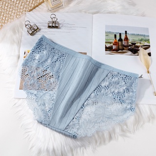 〖Fast Delivery〗Hot Sale Cotton Women Underwear Panties Lace Woman Panty  Solid Color Briefs for Lady seluar dalam wanita #5