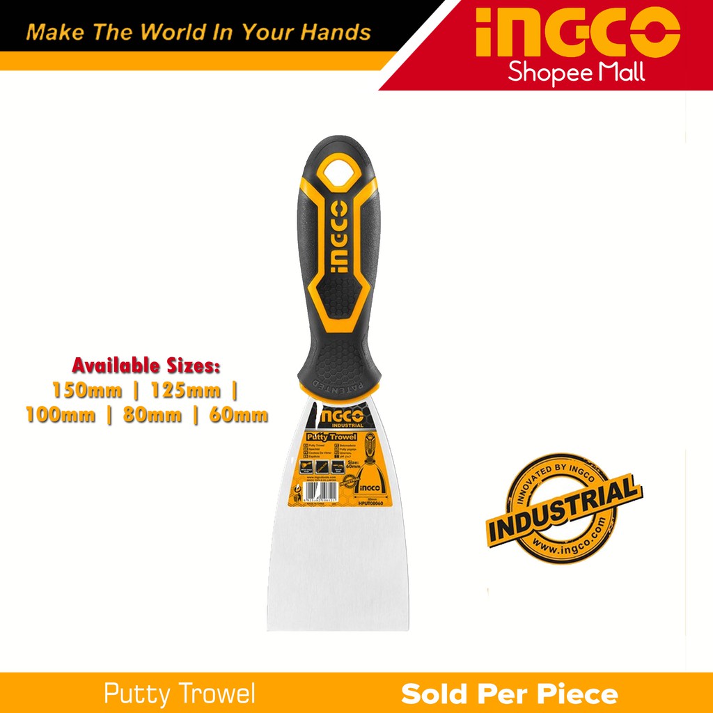 [MALL EXCLUSIVE] Ingco Putty Trowel Scraper HPUT08150 | HPUT08125 ...