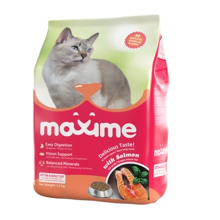 Maxime Dry Cat Food Kitten & Adult - Salmon Flavor 400g | Shopee ...