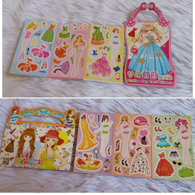 Sticker paper doll sets | Shopee 