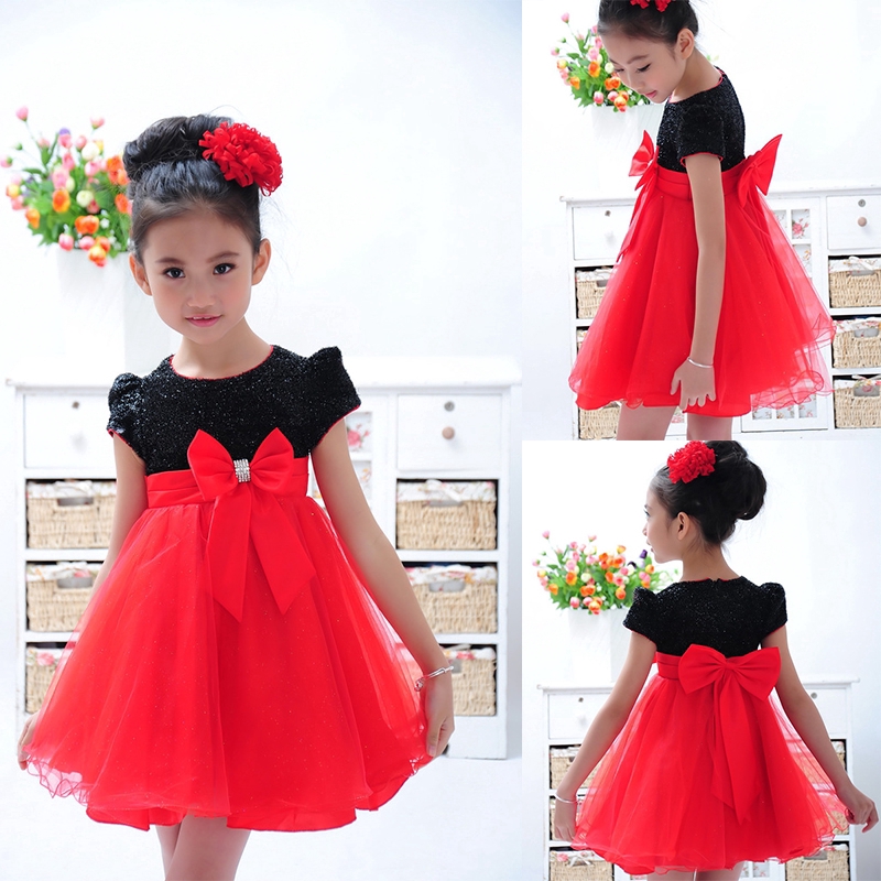 red party dress baby girl
