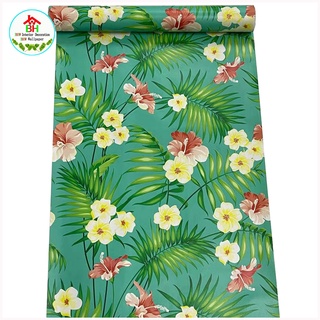 BHW Wallpaper Self Adhesive PVC Waterproof Wallpaper Fabric Safety Home Decor Flower/Floral Design #5