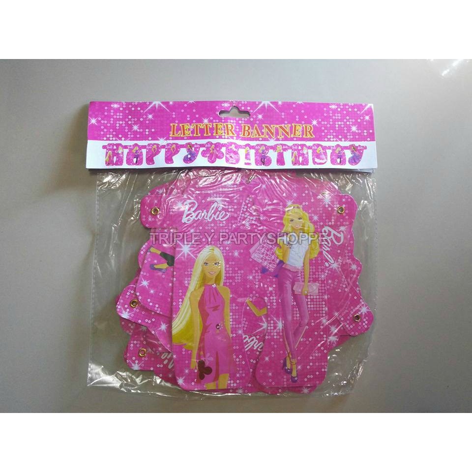 barbie banner birthday