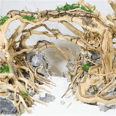 1 Pcs Natural Tree Trunk Aquarium Decoration Wood Artwork Decor Landscaping Ornaments Decor Fish Tan #4