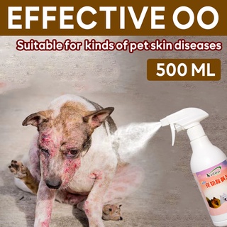 GSQ 500ml anti mange spray for dogs cats rabbits pet dog skin treatment spray anti mange for dogs