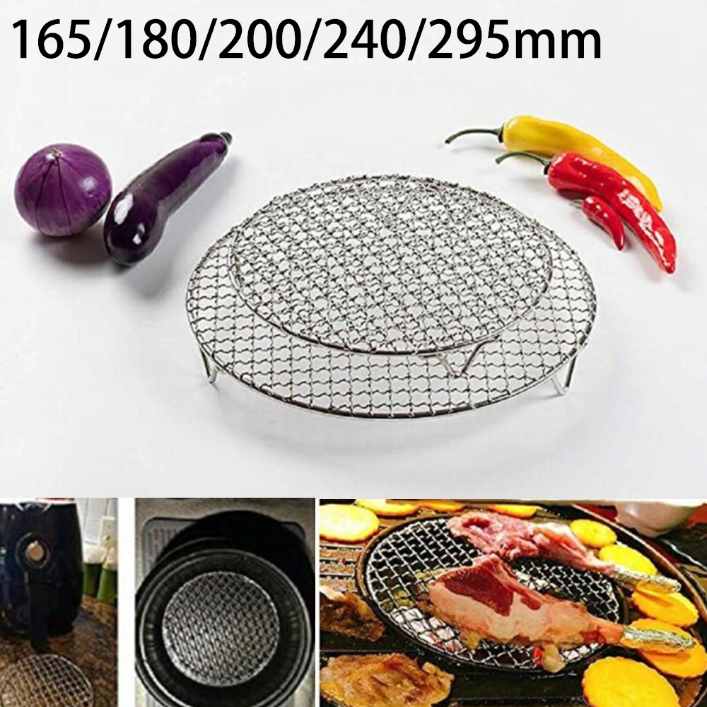 Stainless Steel Baking Cooling Rack Round Wire Grilling Rack Steaming ...