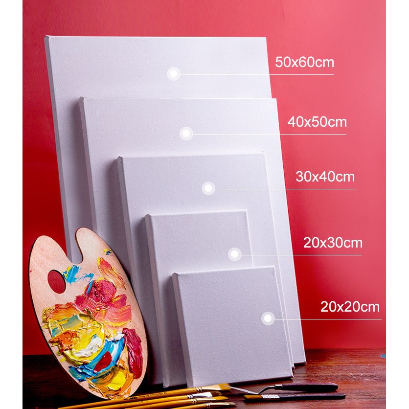 Freneci Blank Square Rectangle Canvas Board Wooden Frame Oil Paints Art Artist Multi 30x40cm Arts Crafts Home Kitchen Clinicadelpieaitanalopez Com