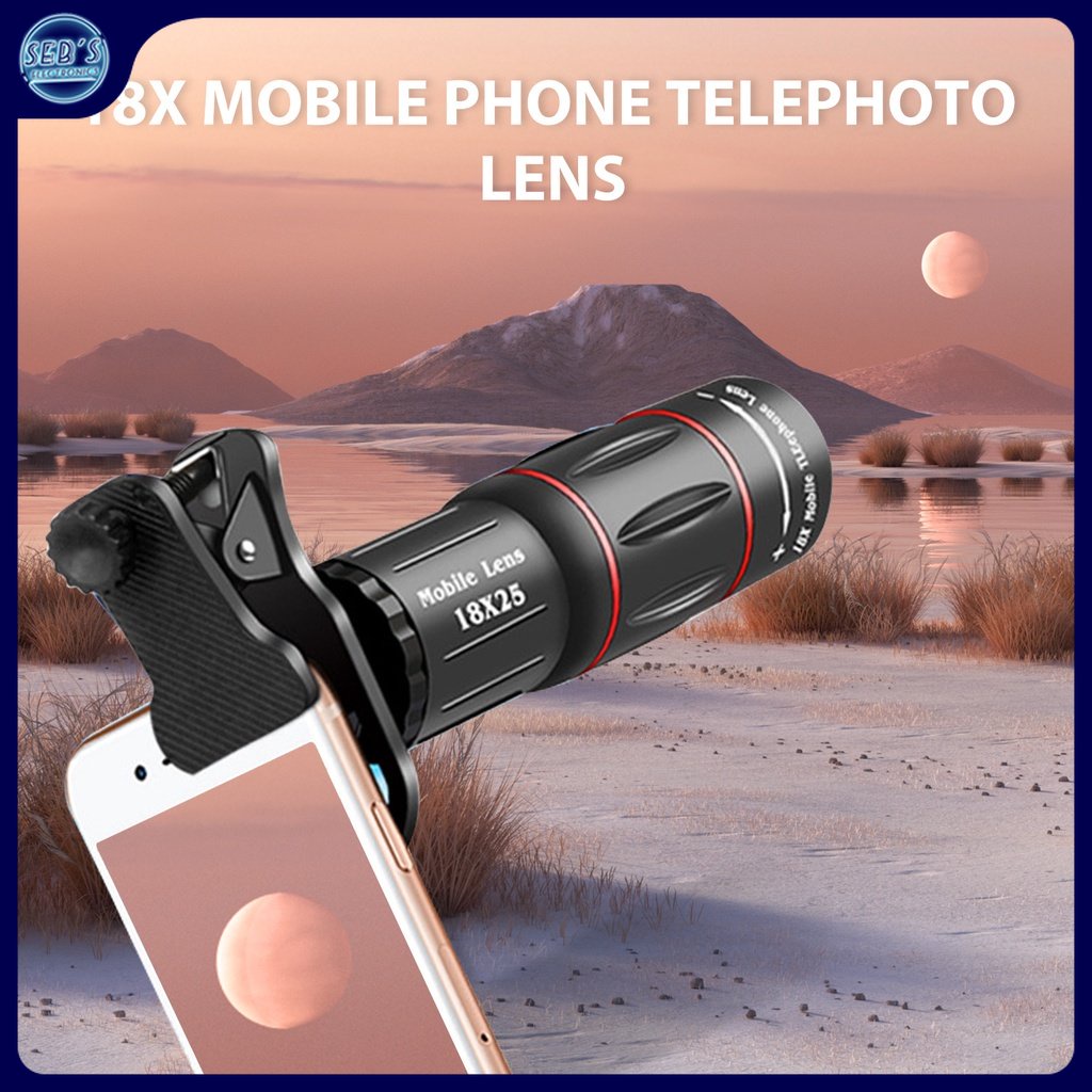 APEXEL Universal 18x25 Monocular Zoom HD Optical Cell Phone Lens