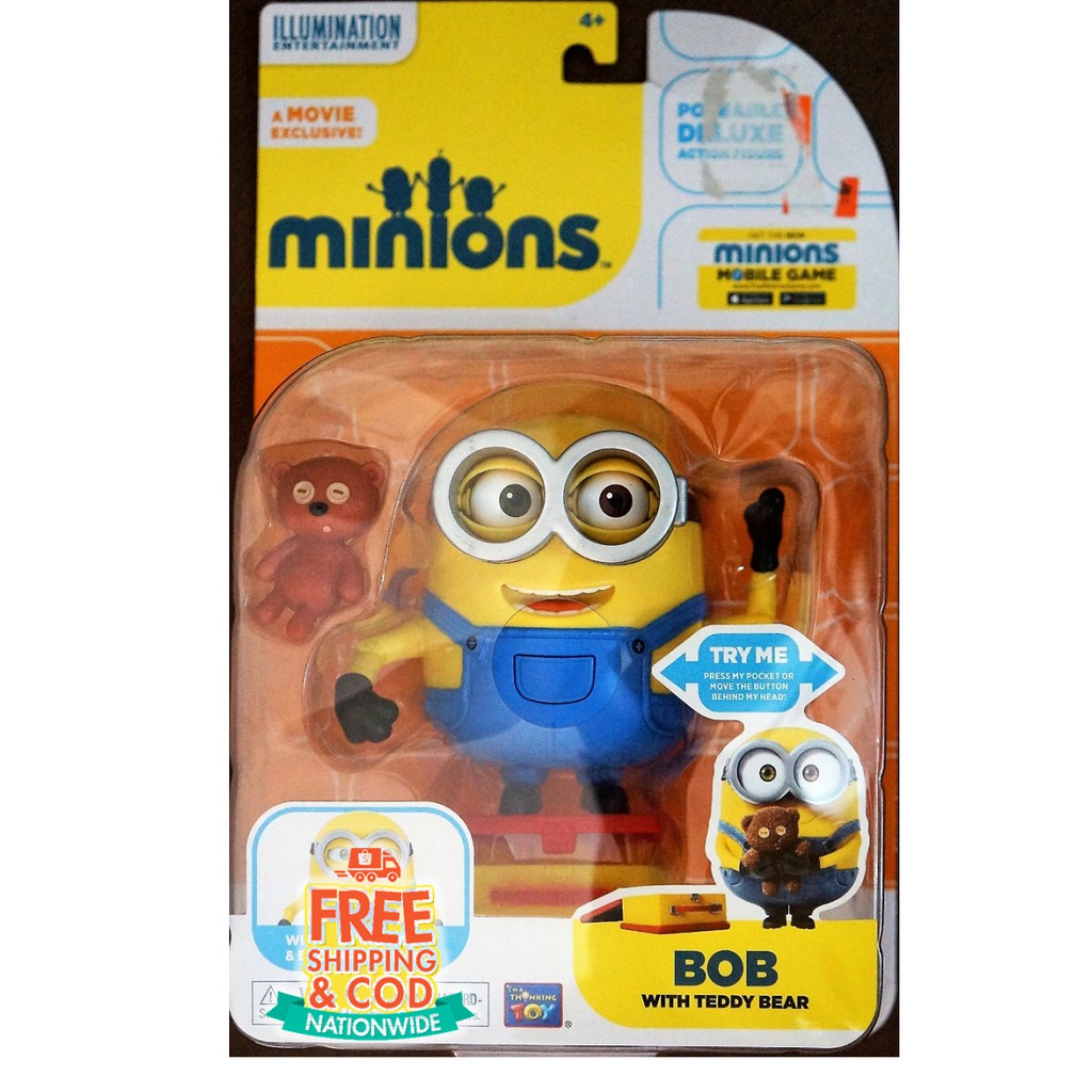 minion with teddy bear