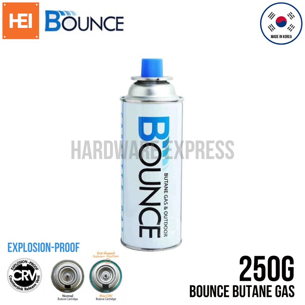 Bounce Butane Gas 250g Made in Korea (For KBBQ / Gas Stove) Shopee