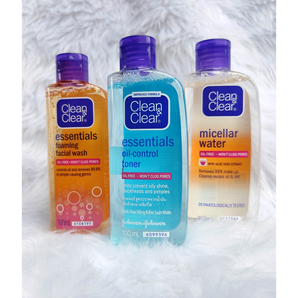 clean clear micellar water
