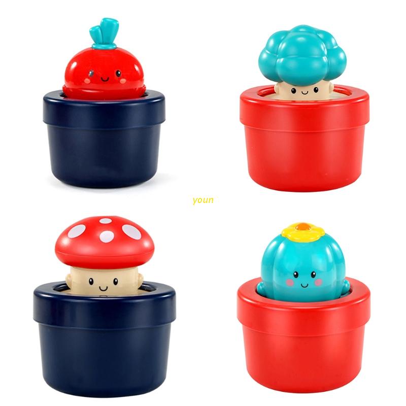 youn Baby Shower Toys Grow Mushrooms Flower Pots Sprinklers Showers
