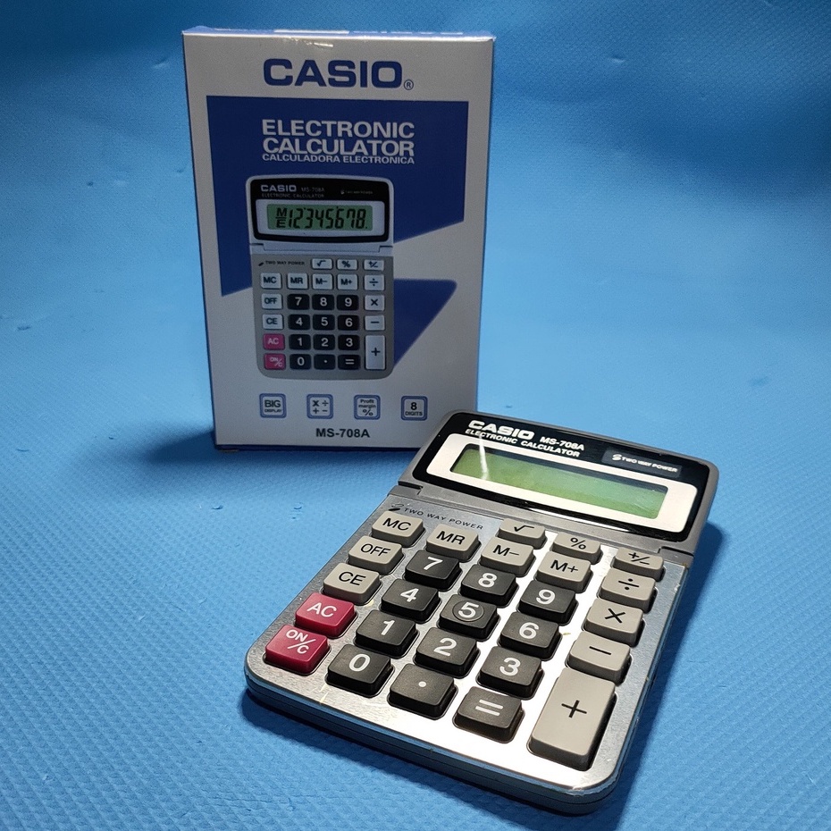 1 pc Casio Electronic Calculator Two Way Power sold per piece / 8