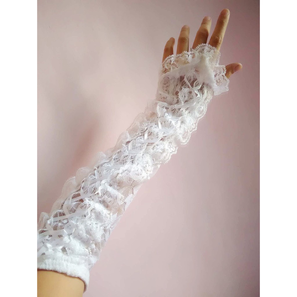 White lace gloves | Shopee Philippines
