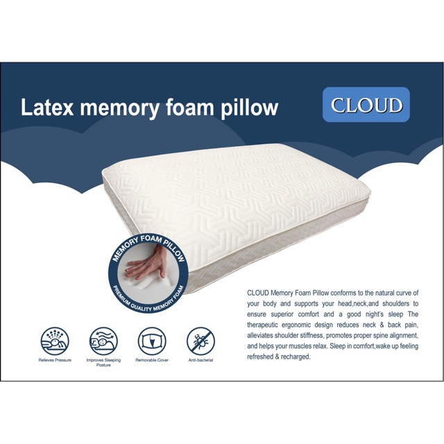 latex memory foam pillow