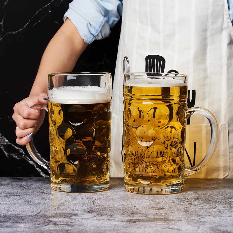 Big Beer Mug
 GLASSWARE 1pc Jumbo Beer mug 1litter Dinking Glass ZB100