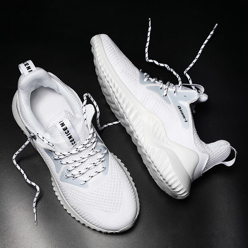 white shoes for men running