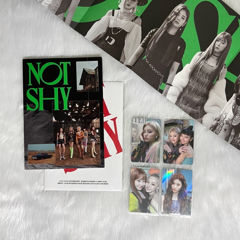 itzy not shy unsealed B ver album with complete inclusions + withdrama ...