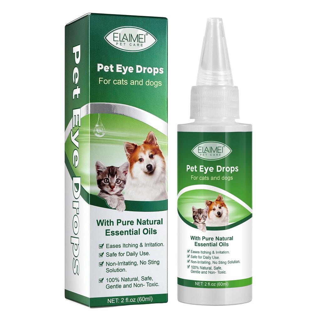 Dog Cat Conjunctivitis Eye Drops Pure Natural Plant Formula Pet Supplies to Reduce and Prevent