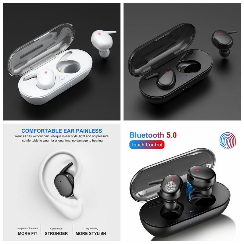 Bluetooth 5.0 Wireless Headphones TWS Earphones Mini In-Ear Pods For IOS Android 