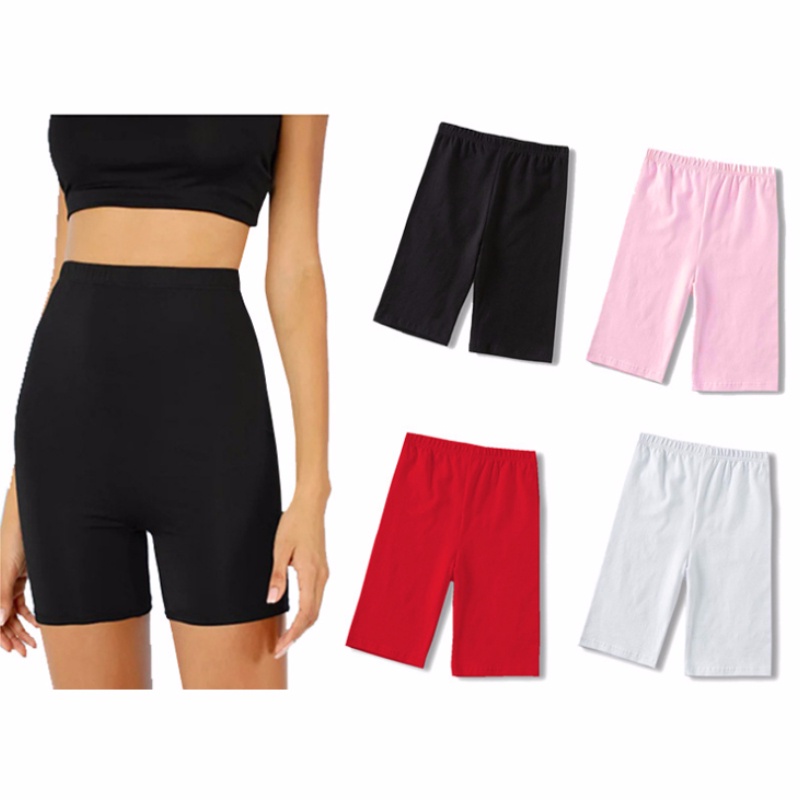blå biker shorts